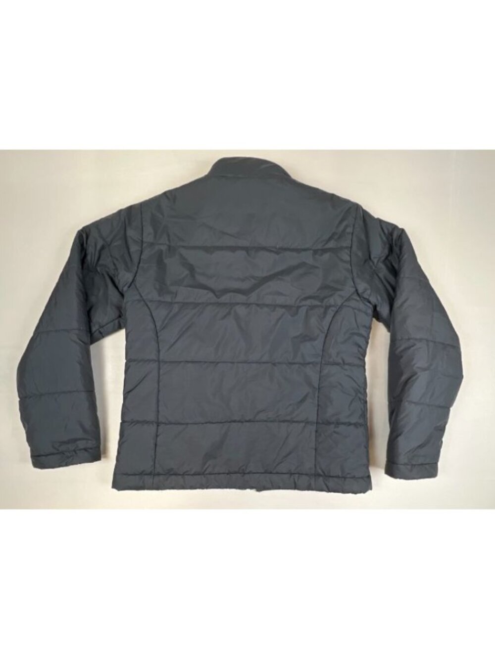 Patagonia Women's Puffer Jacket Small Grey Yellow Insulated - Picture 2 of 9